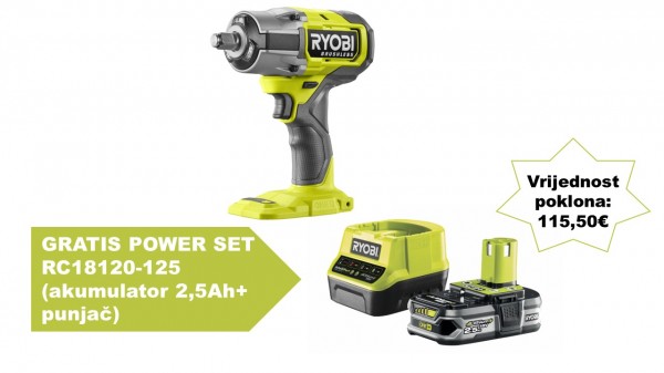 RYOBI aku udarni odvijač RIW18BL-0 18V ONE+ 5133006491 BP24