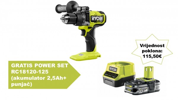 RYOBI Ryobi aku udarna bušilica-odvijač RPD18X-0 5133004984 18V 30R